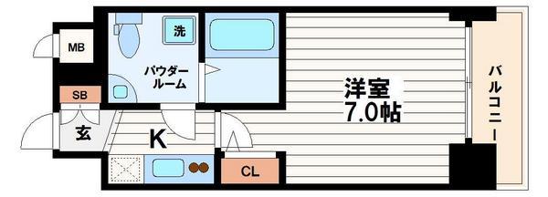 アドバンス心斎橋ラシュレ(間取り)