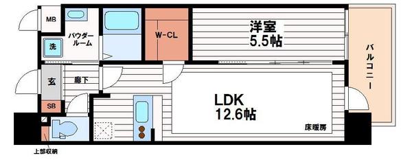 プレサンス心斎橋ニスト(間取り)
