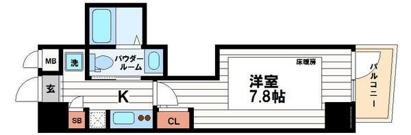 ルミノール北浜SERENiTE(間取り)