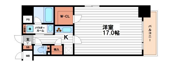 大阪市中央区南久宝寺町4丁目のマンション(間取り)