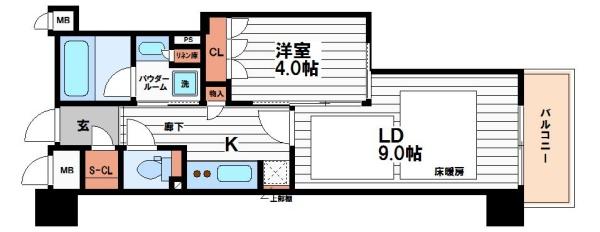 ブランズ大阪松屋町(間取り)