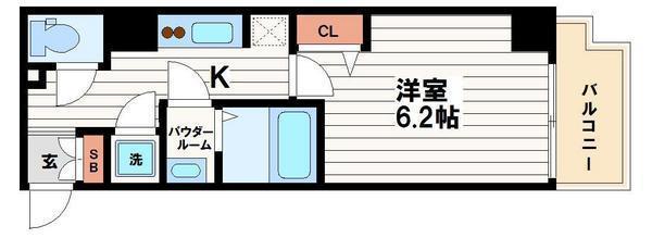 フォーチュン心斎橋EAST(間取り)