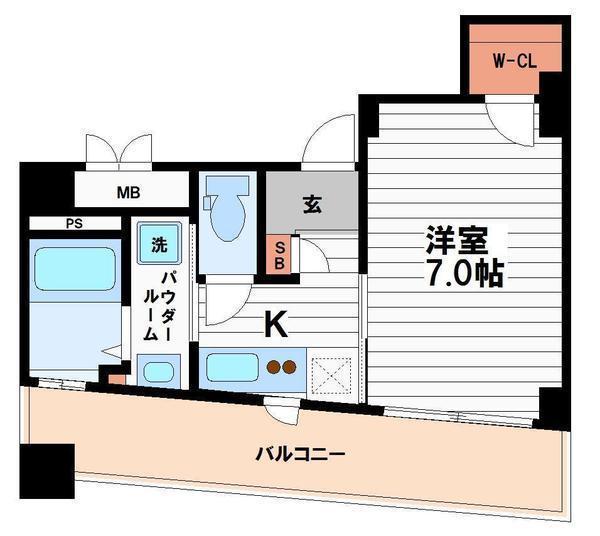 シャトーアスティナ高麗橋(間取り)
