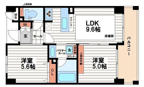 エステムエグゼ心斎橋(間取り)