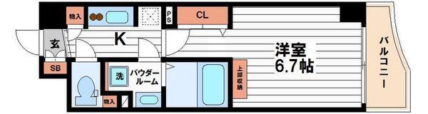 セレニテ心斎橋グランデ(間取り)