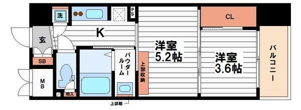 セレニテ心斎橋グランデ(間取り)