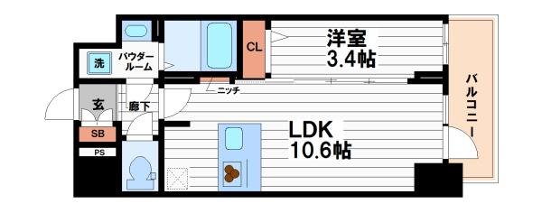 S-RESIDENCE堺筋本町Deux