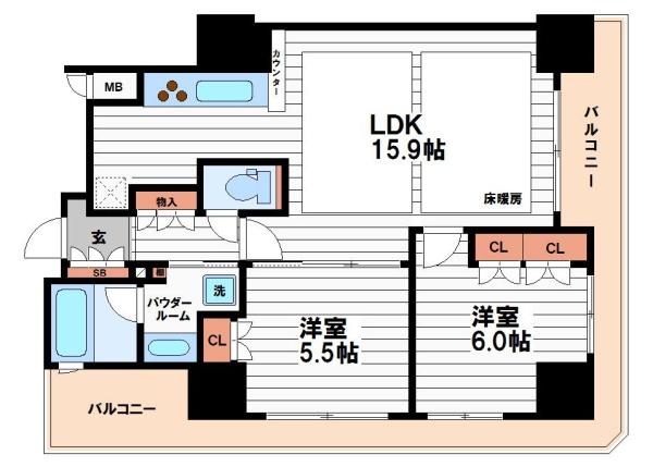 大阪市中央区南船場２丁目のマンション
