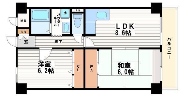 大阪市中央区鎗屋町２丁目のマンション