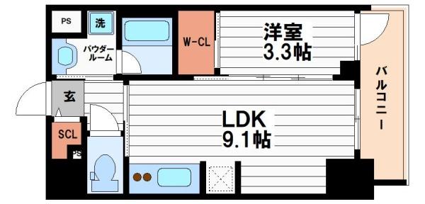S-RESIDENCE松屋町asence