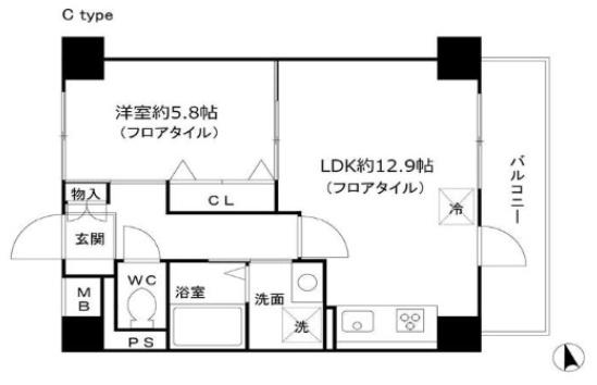 エムロード島本/４Ｆ