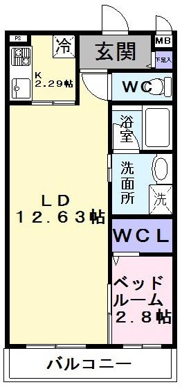 コルパーロ上牧/２Ｆ
