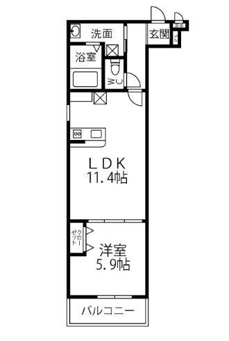 フジパレス上牧駅前　2Ｆ