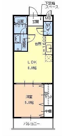 フジパレスタカシロ2番館　1F