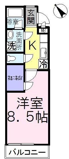 フジパレスタカシロ1番館　2F