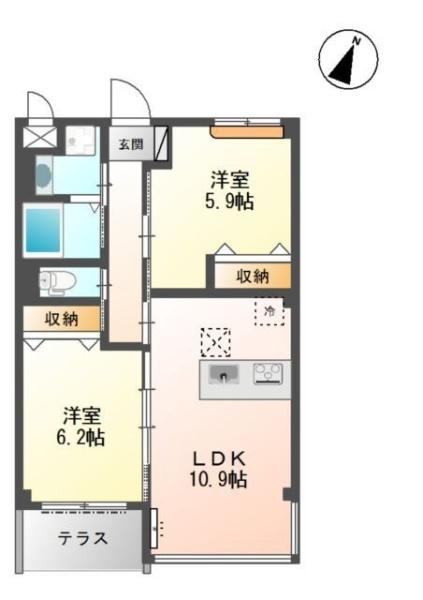 ルーヴル円明寺　1F