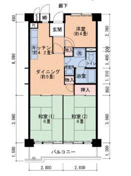ＵＲ若山台中央　4F