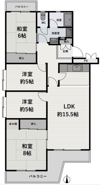 若山台第２住宅(5F)