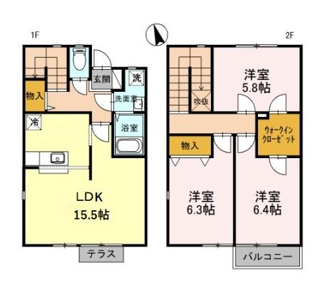 サニーテラス102(間取り)
