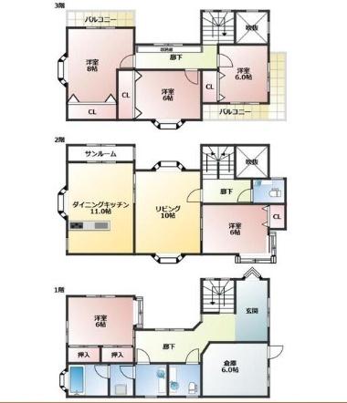 島本町高浜２丁目貸家