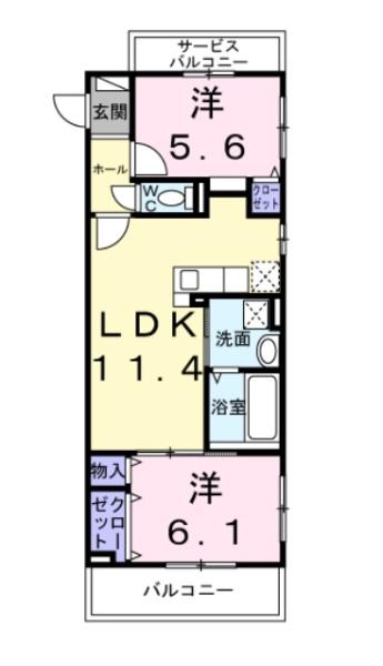 HILL　COURT水無瀬/２Ｆ