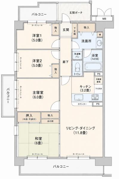 ユニハイム山崎8号棟8Ｆ