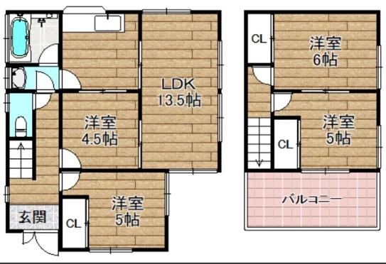 東上牧３丁目貸家