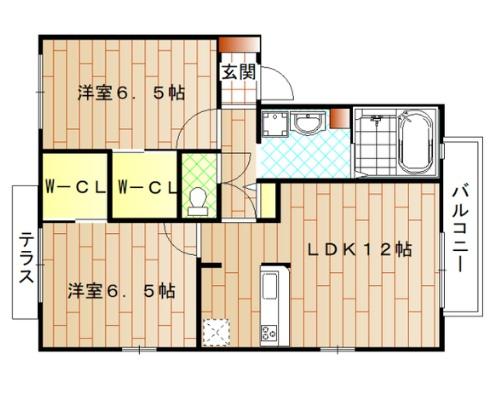 グリーンコート上牧　2Ｆ