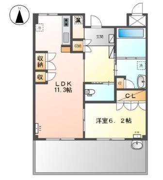 グランデ上牧　1Ｆ