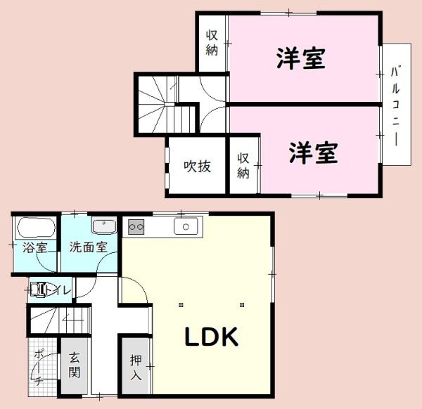 大網白里市上貝塚の貸家
