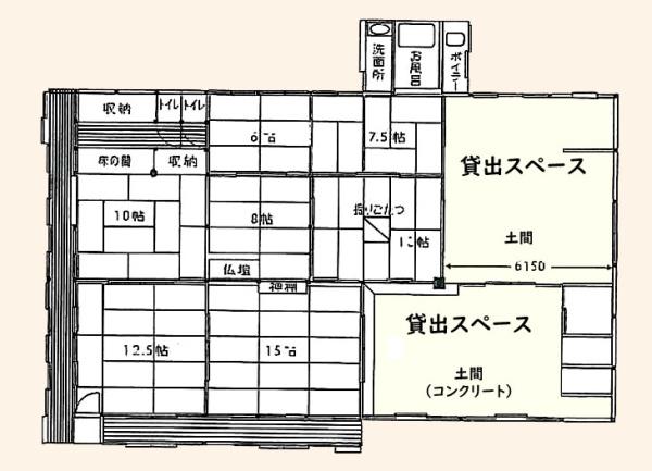 茂原市千沢の店舗（建物一部）