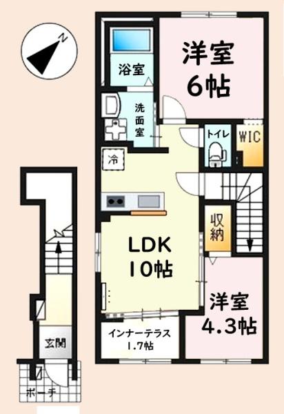 東金市田間のアパート