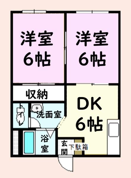 東金市田間のアパート
