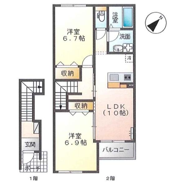 東金市田間１丁目のアパート