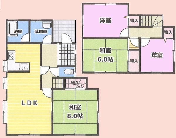 八街市八街はの貸家