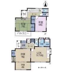 山武郡九十九里町藤下の貸家(間取り)