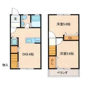 東金市南上宿のアパート(間取り)