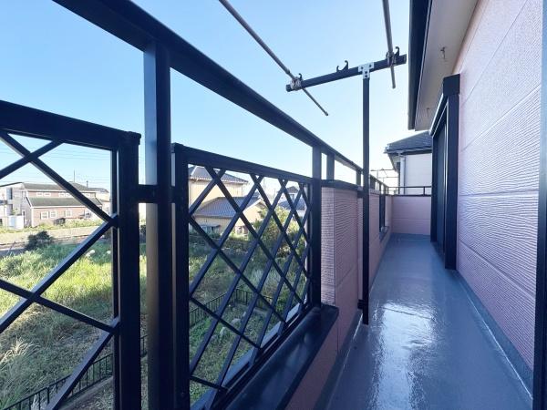 東金市西福俵の貸家(バルコニー)