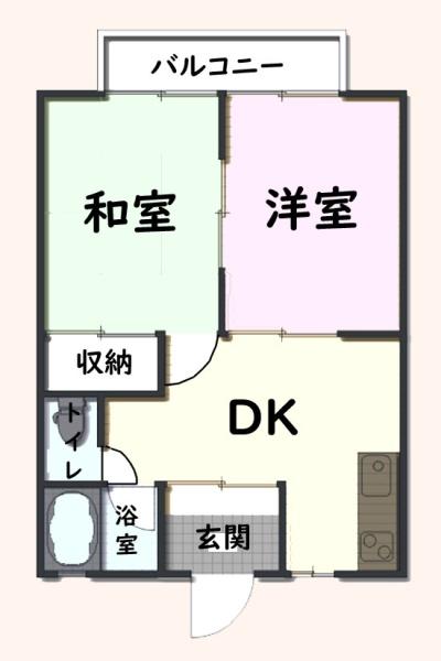 東金市田間のアパート