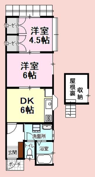 東金市台方のアパート