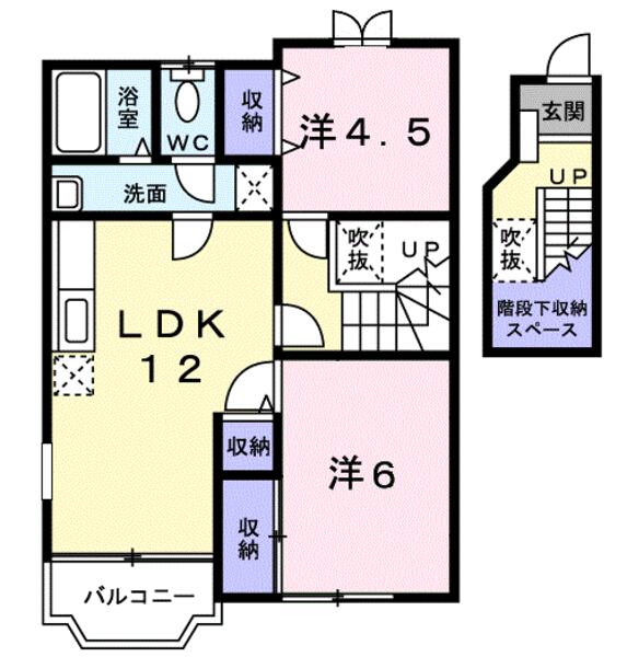 栃木市藤岡町藤岡のアパート