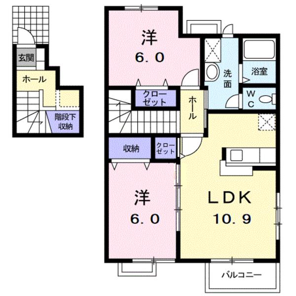 佐野市大橋町のアパート