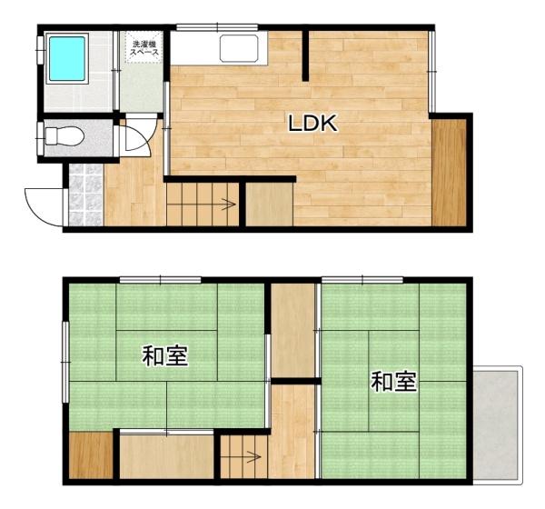枚方市野村元町のテラスハウス
