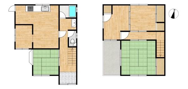 四條畷市清滝新町の貸家