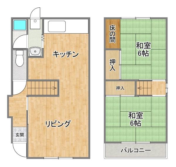 高野道1丁目貸家