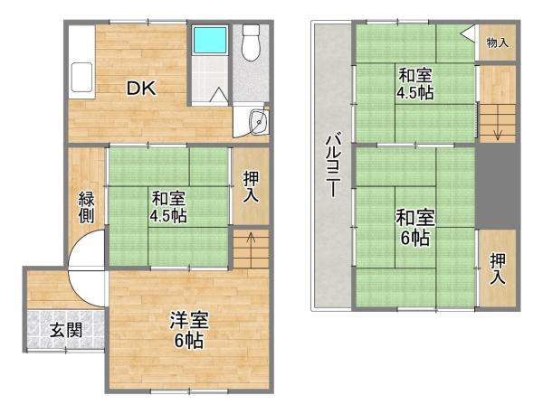 招提平野町貸家