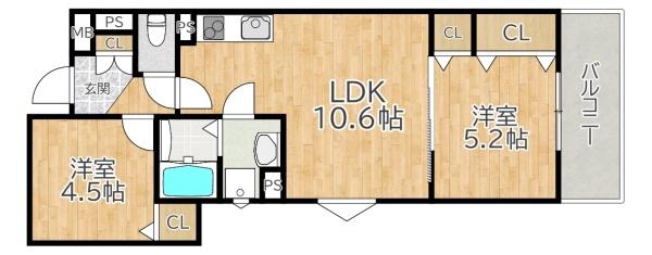 クリエオーレ藤阪東町Ⅱ