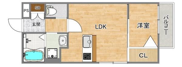 枚方市牧野阪３丁目のアパート