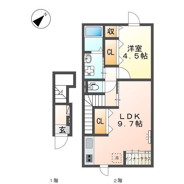 日野市平山６丁目のアパート