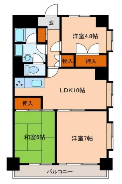 日野市多摩平２丁目のマンション